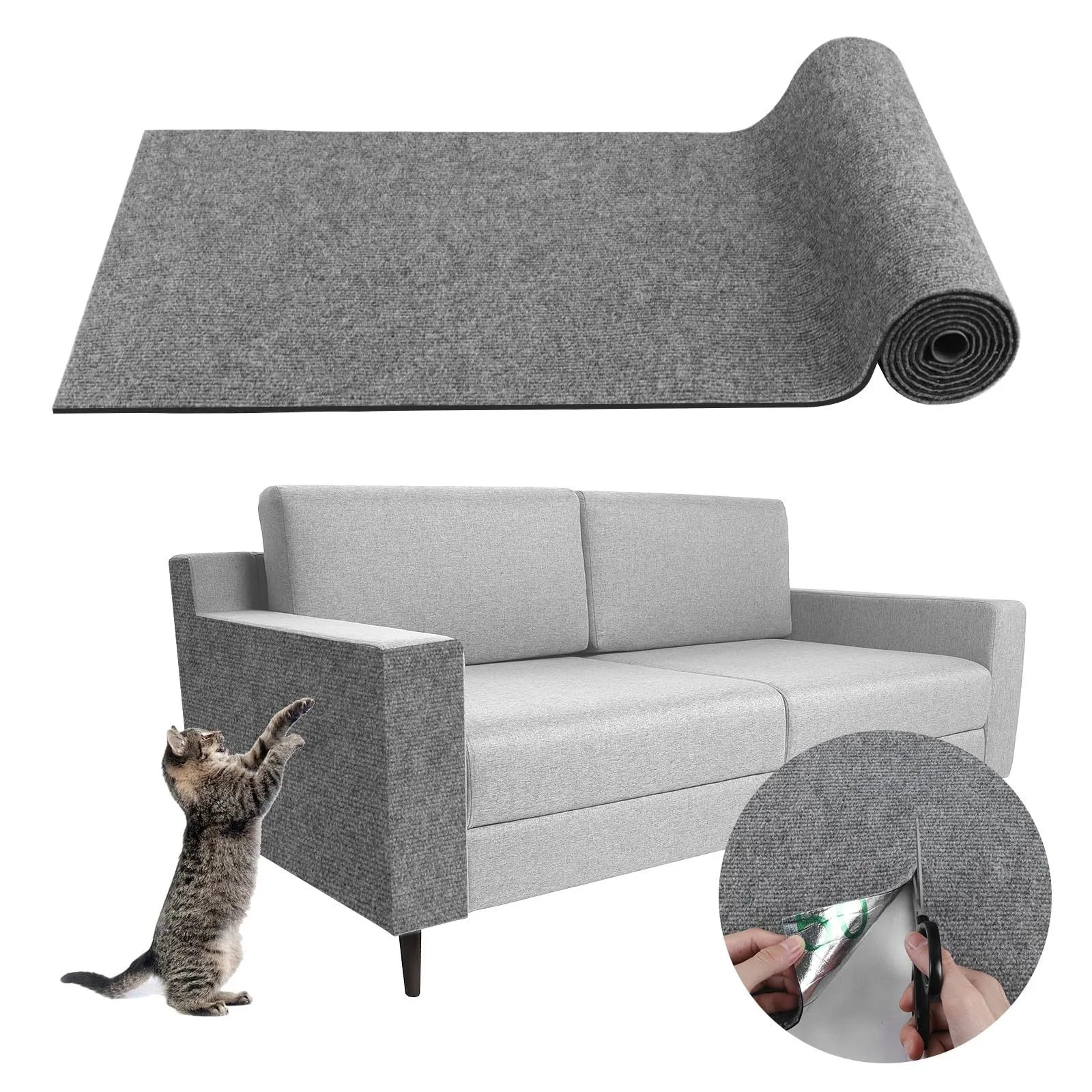 1M Cat Scratching Mat – Self-Adhesive Sofa Protector A0193