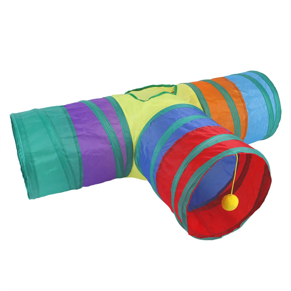 Foldable Cat Tunnel S-Shaped Play Toy A0218