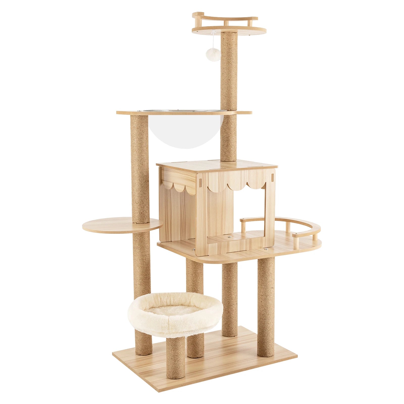 Multi-Level Wood Cat Tree A0255