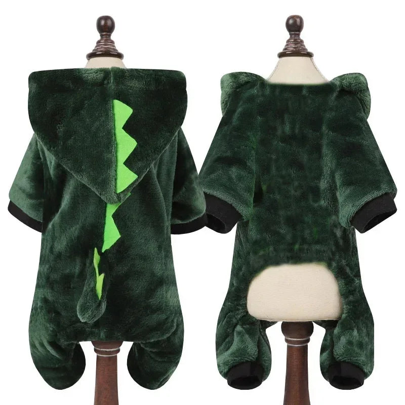 Winter Warm Pet Clothes - Dinosaur Hoodies.A0142