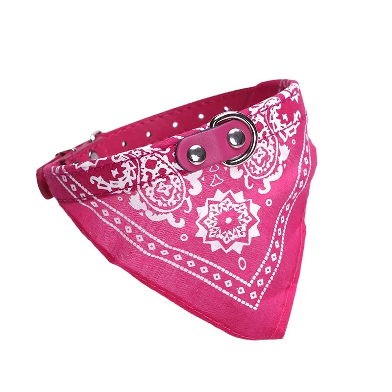 PU Cat & Dog Collar with Scarf  A0195