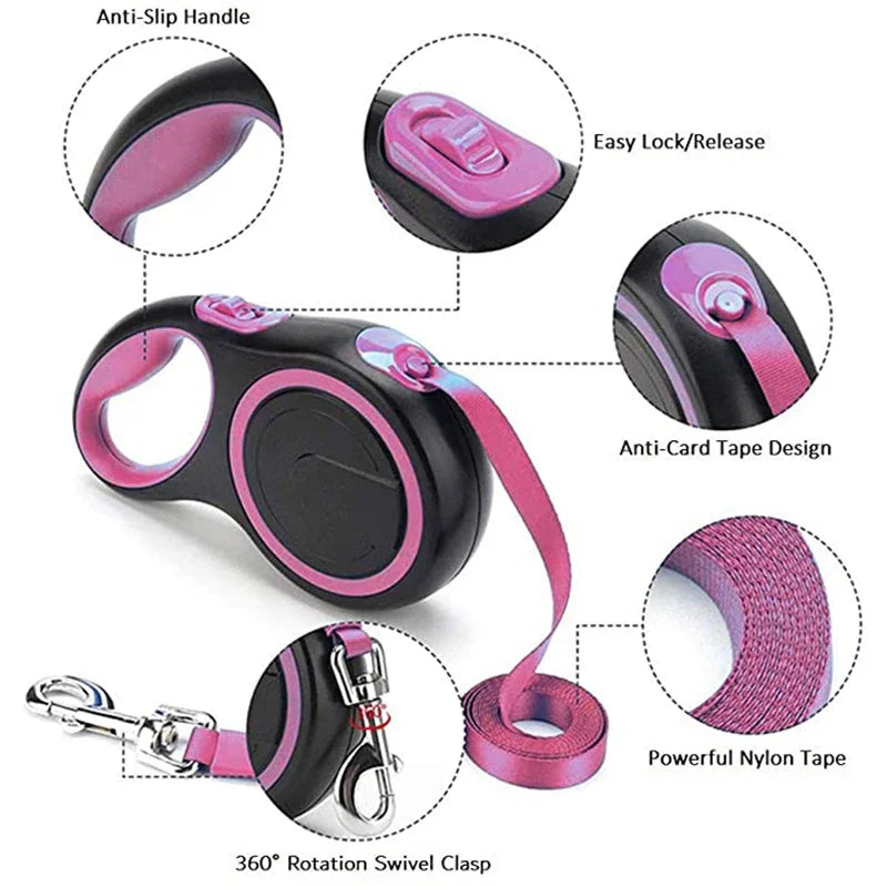 Nylon Retractable Dog Leash A0068