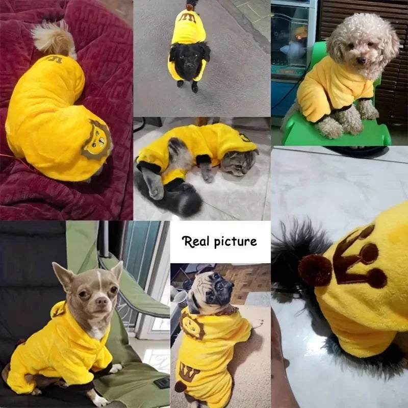 Winter Warm Pet Clothes - Dinosaur Hoodies.A0142