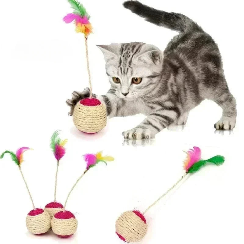 Sisal Scratching Ball Toy A0239