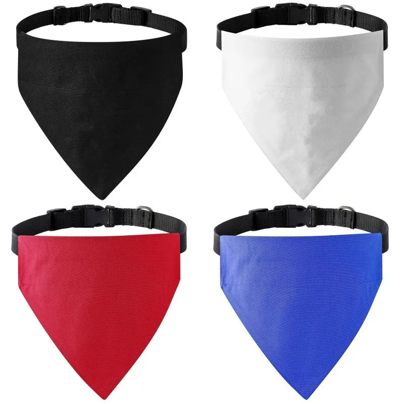 Solid Cotton Dog Bandana A0042