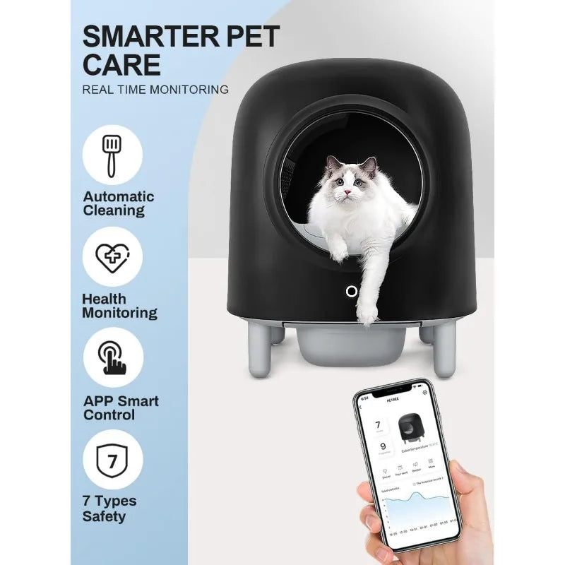 Automatic Cat Litter Box, Wi-Fi Enabled with Smart App Monitoring A0354