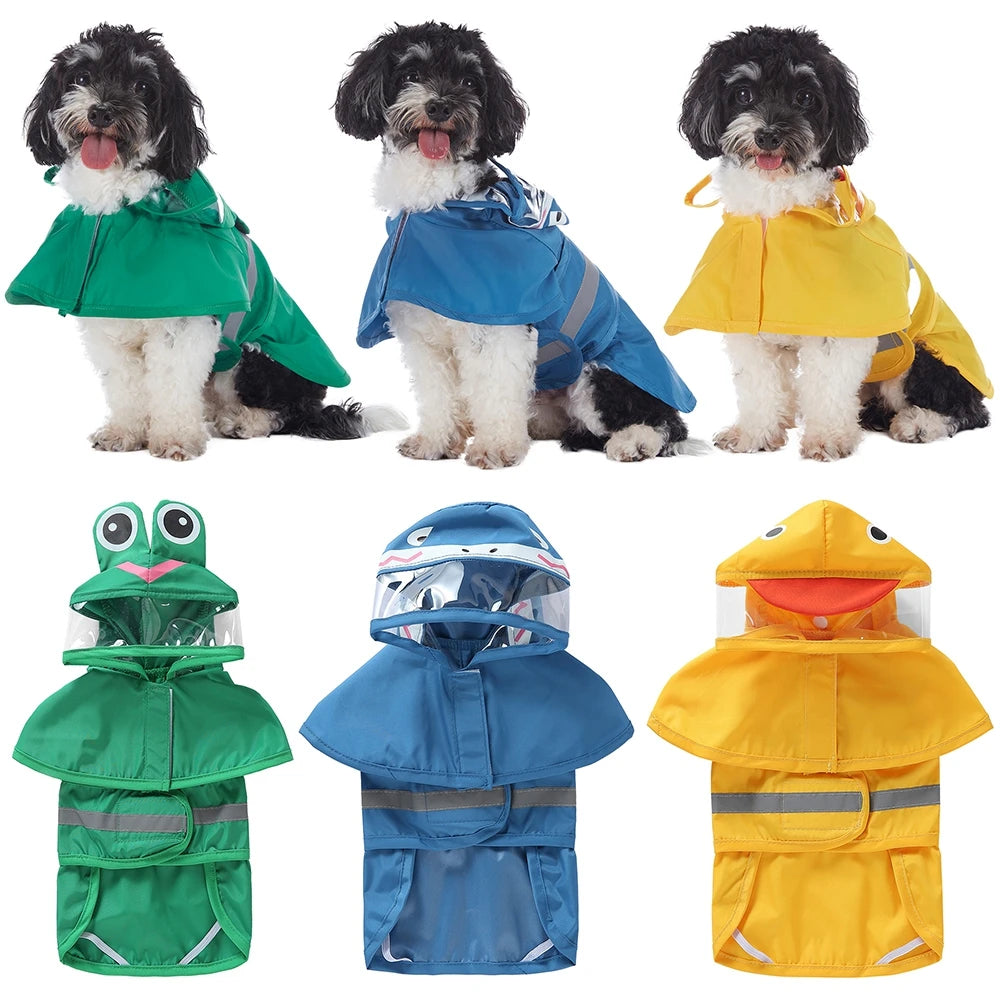 Fashionable Reflective Dog Raincoat.A0153