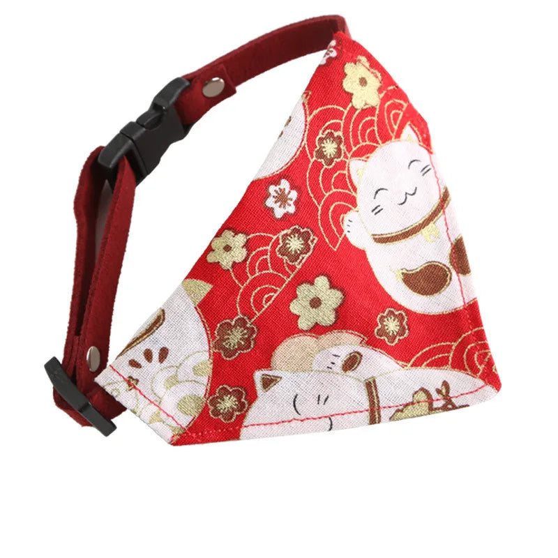 Adjustable Cat & Dog Bandana Collar A0196