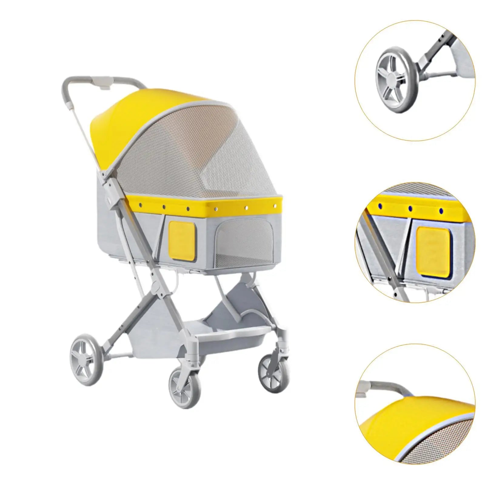 Folding Pet Trolley Carrier Travel Stroller A0356