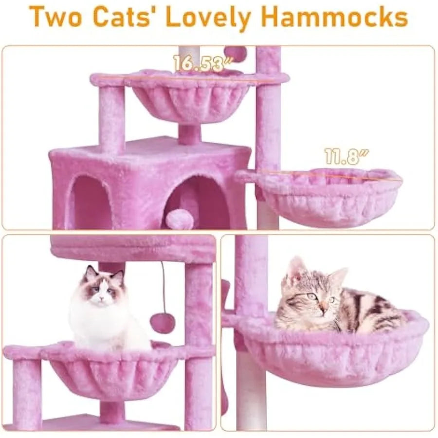 Cat Tree with Sisal Post & Hammock A0311