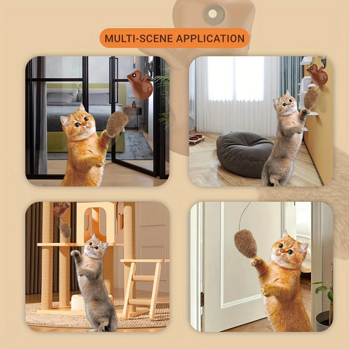 Smart Cat Toys Automatic Squirrel A0408