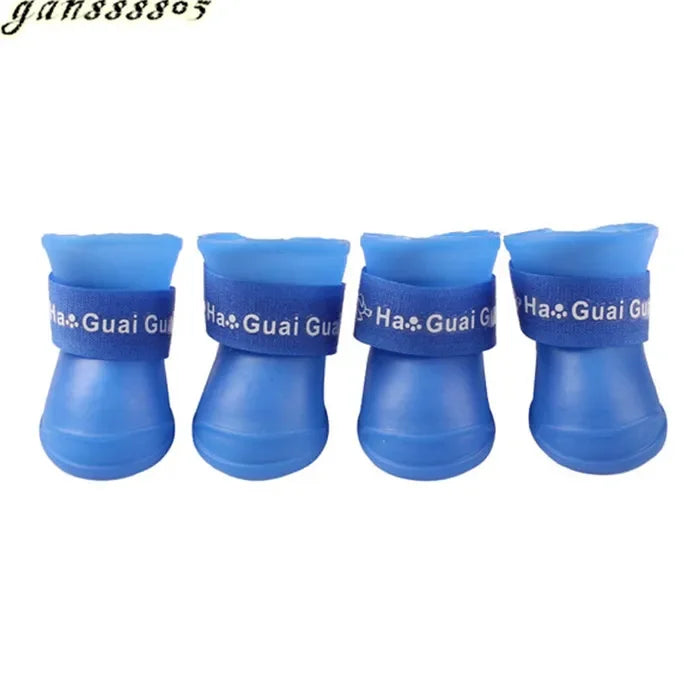 4pcs Dog Rain Boots A0082