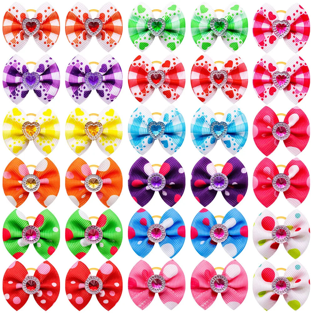 20pcs Summer Dog Hair Bows A0442