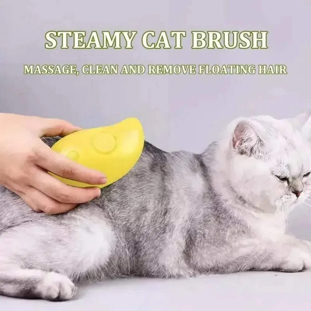 3-in-1 Pet Steam Brush for Grooming A0113