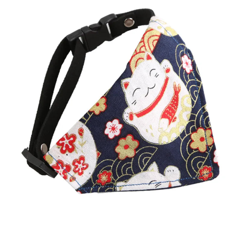 Adjustable Cat & Dog Bandana Collar A0196