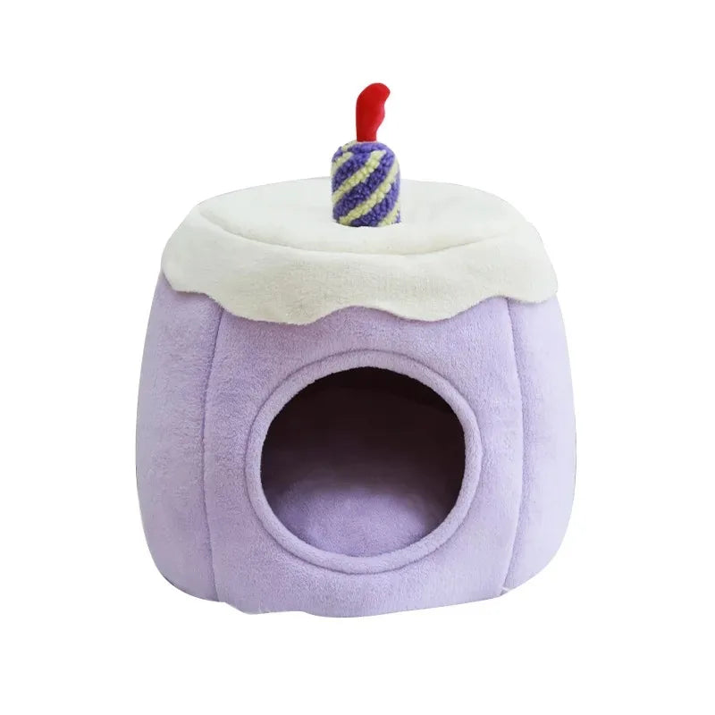 Purple Cake Cute Pet House A0376