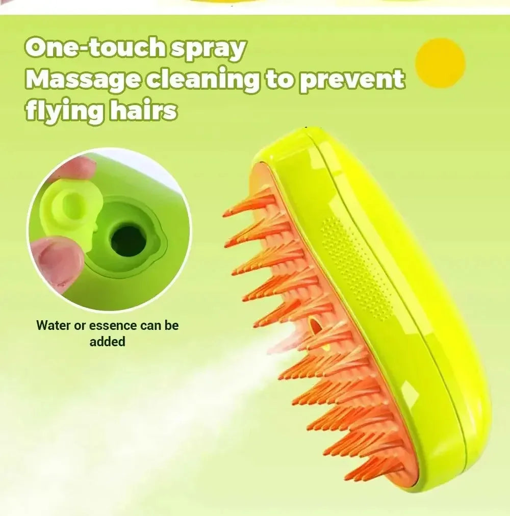 3-in-1 Pet Steam Brush for Grooming A0113