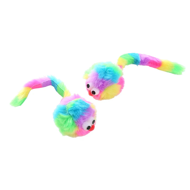 Rainbow Rabbit Plush Mouse Toy for Play A0422