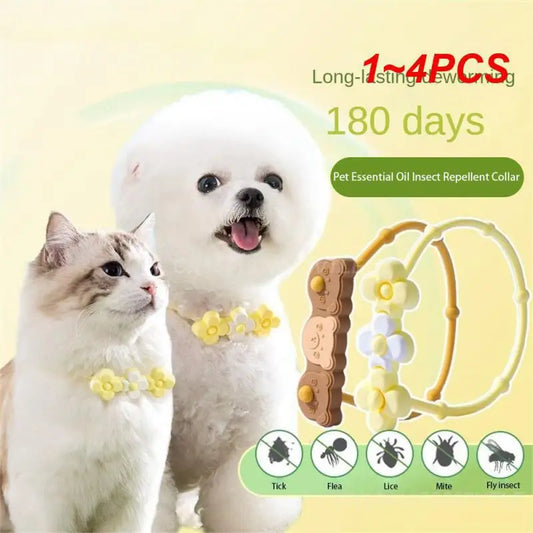 1-4PCS Flea Collars for Pets A0316