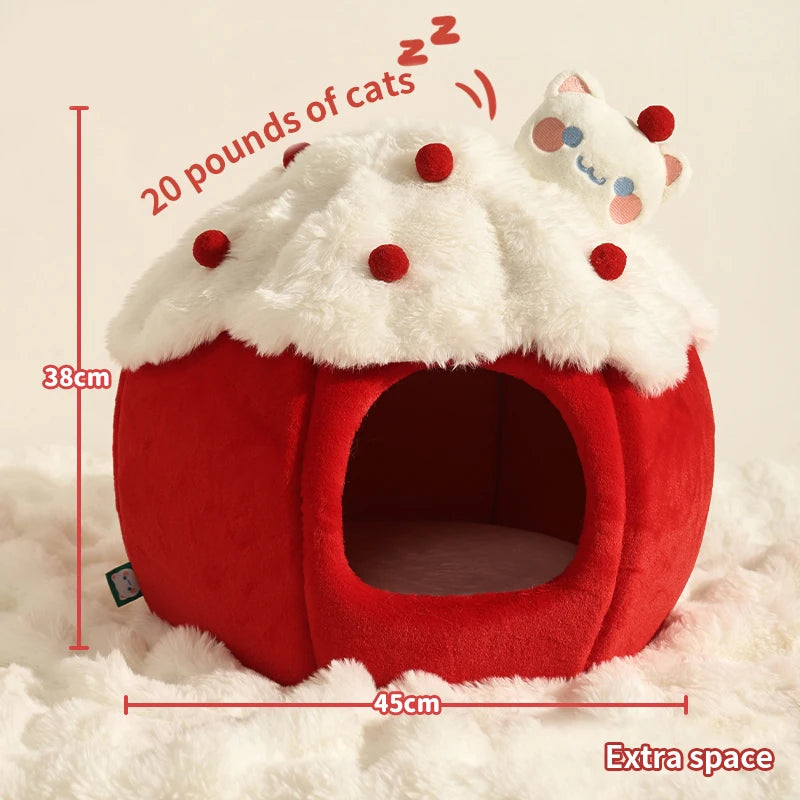 Cat House Enclosed Strawberry Bed A0378