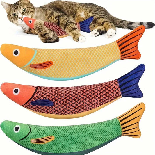 3D Fish Cat Toy with Catnip  A0231