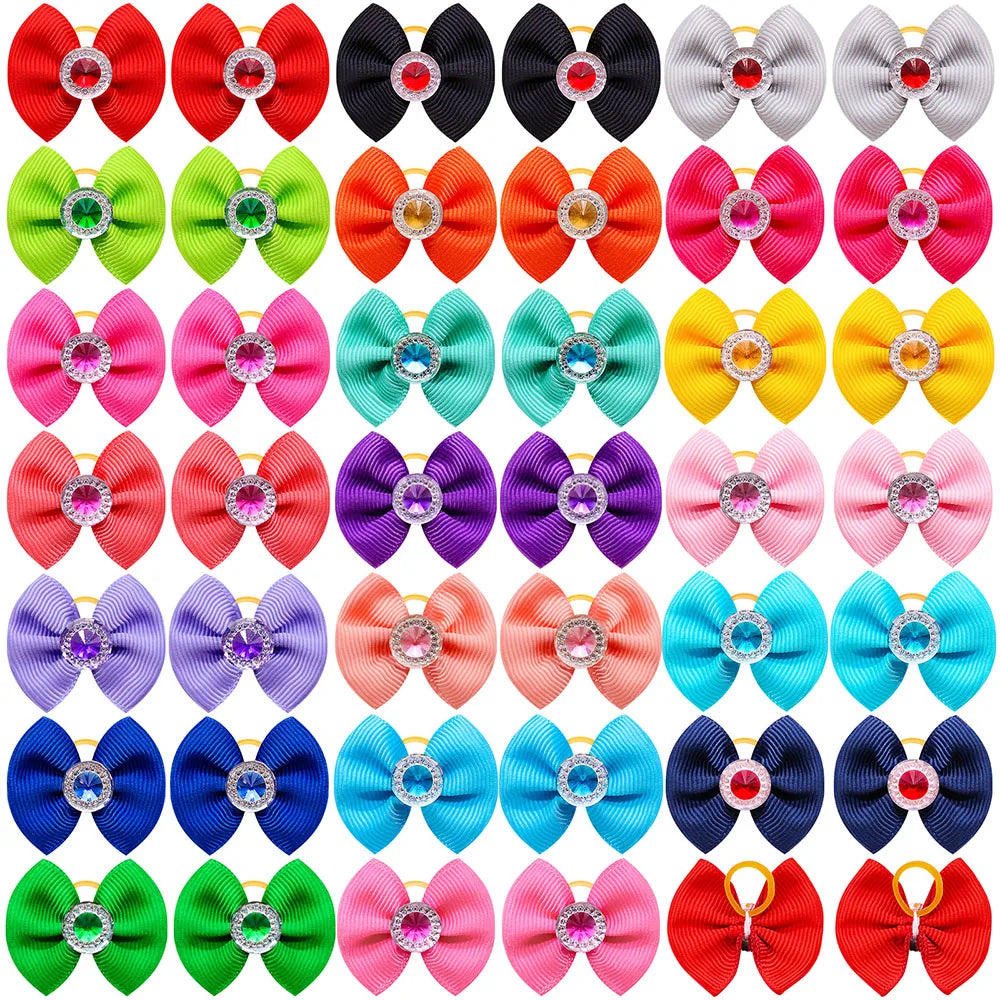 20pcs Summer Dog Hair Bows A0442