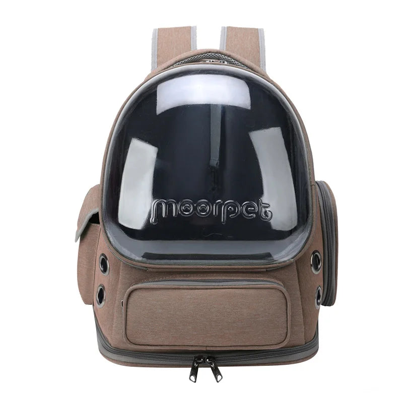 Transparent Pet Backpack Breathable Travel Carrier A0448