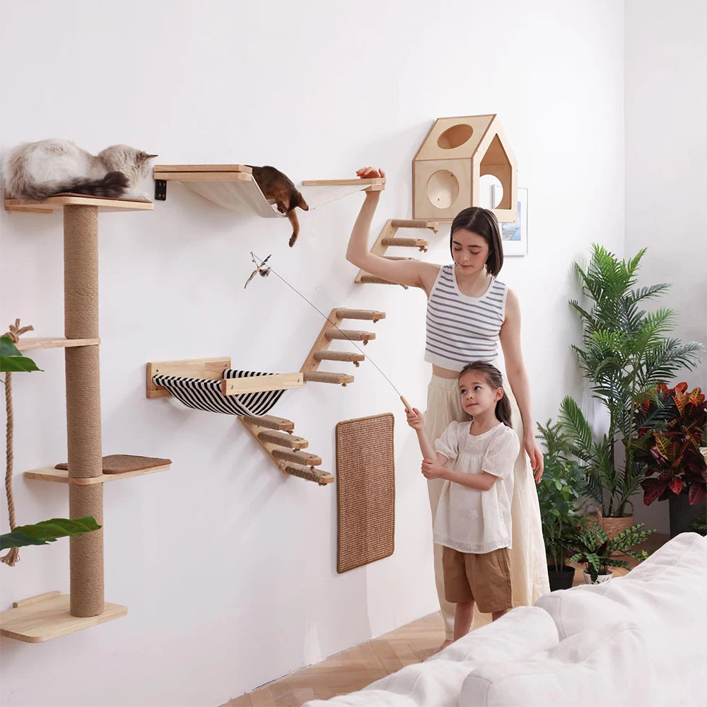 Wall-Mounted Cat Climbing Shelf A0268