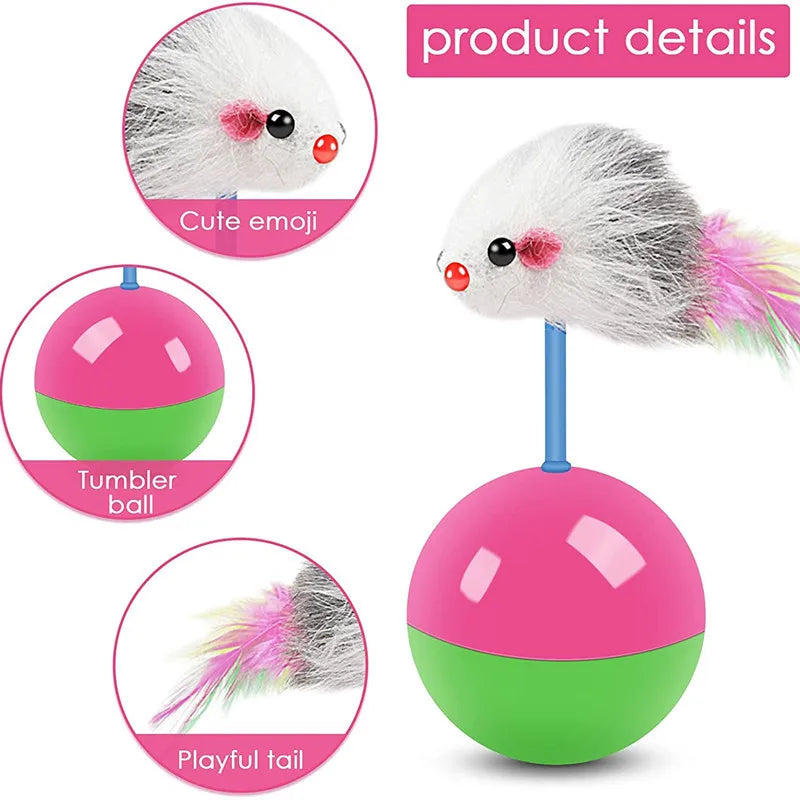 Fun Cat Toy Set – Mouse & Teaser A0394