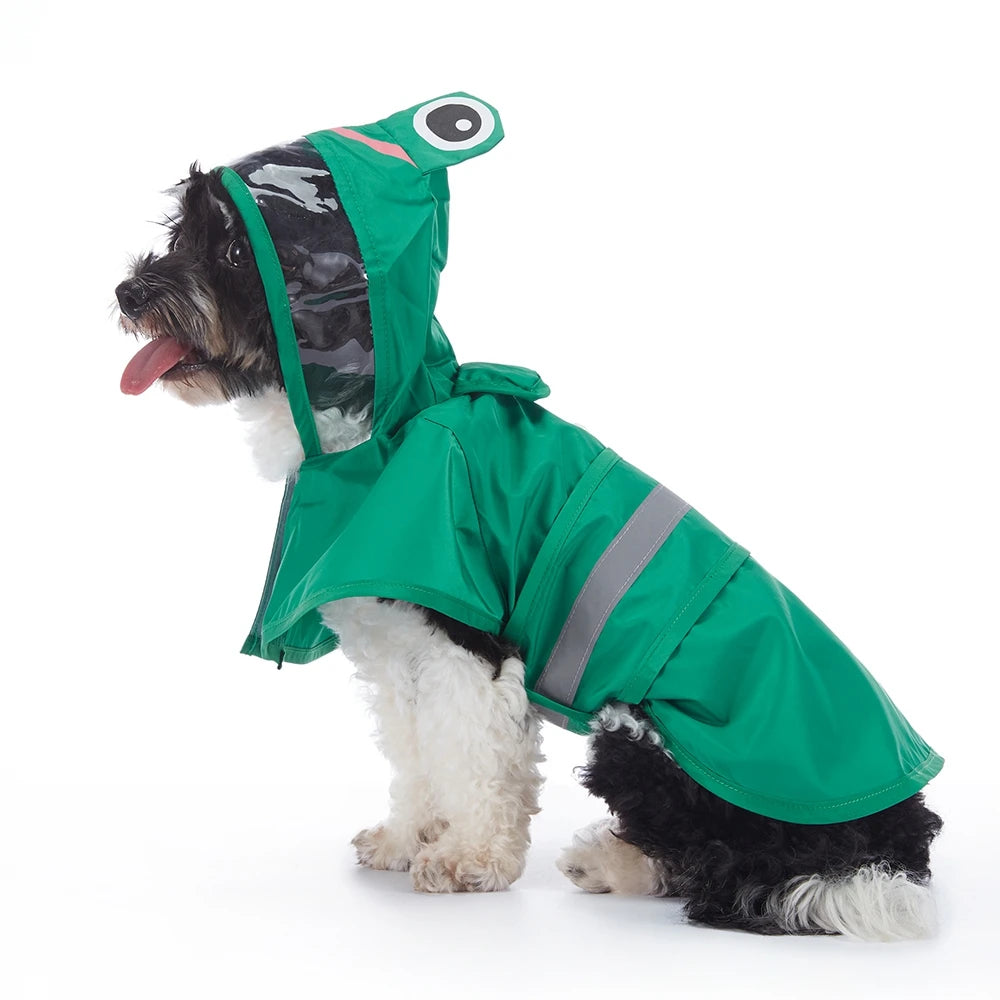 Fashionable Reflective Dog Raincoat.A0153