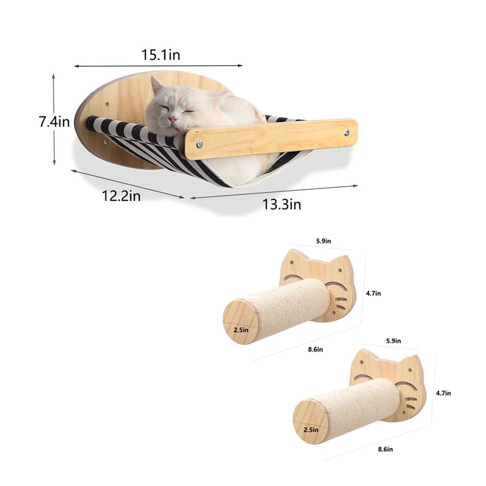 3-Piece Cat Hammock Set A0259