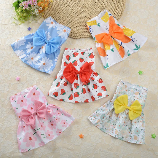 Summer Pet Flower Dress.A0148