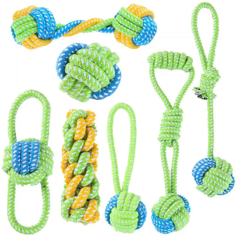 Cotton Rope & Ball Dog Toy A0247