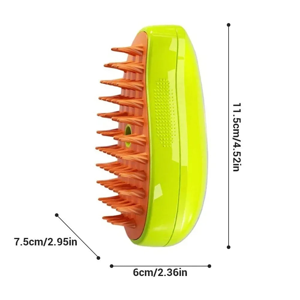 3-in-1 Pet Steam Brush for Grooming A0113