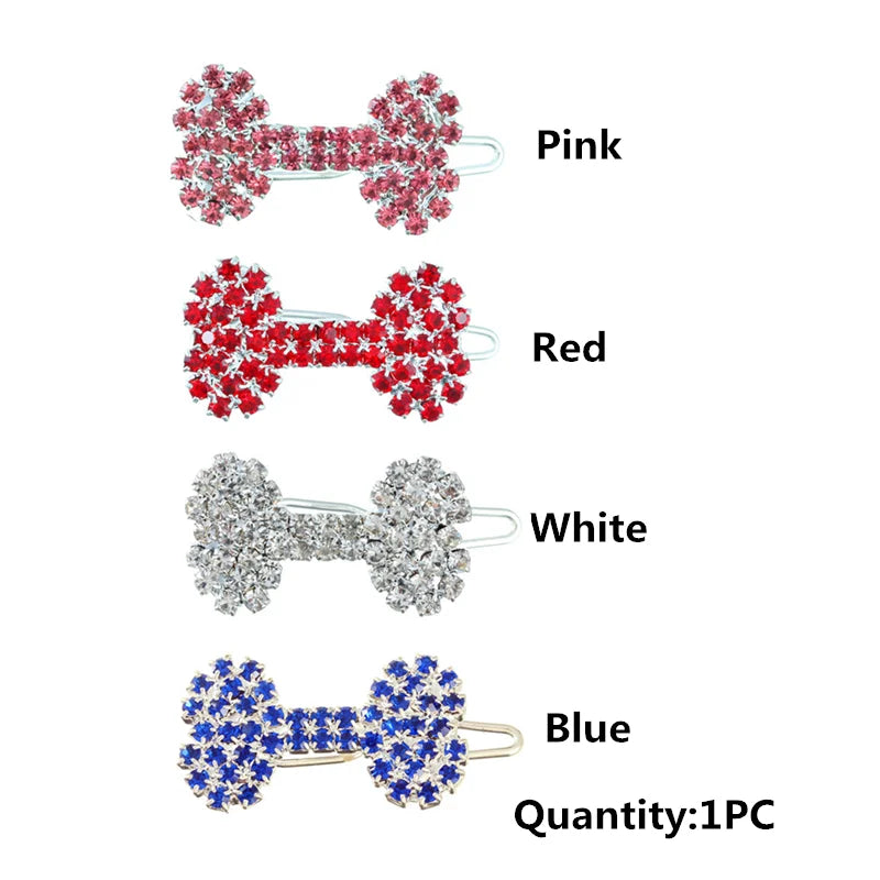 Fashion Rhinestone Pet Hair Clip A0212