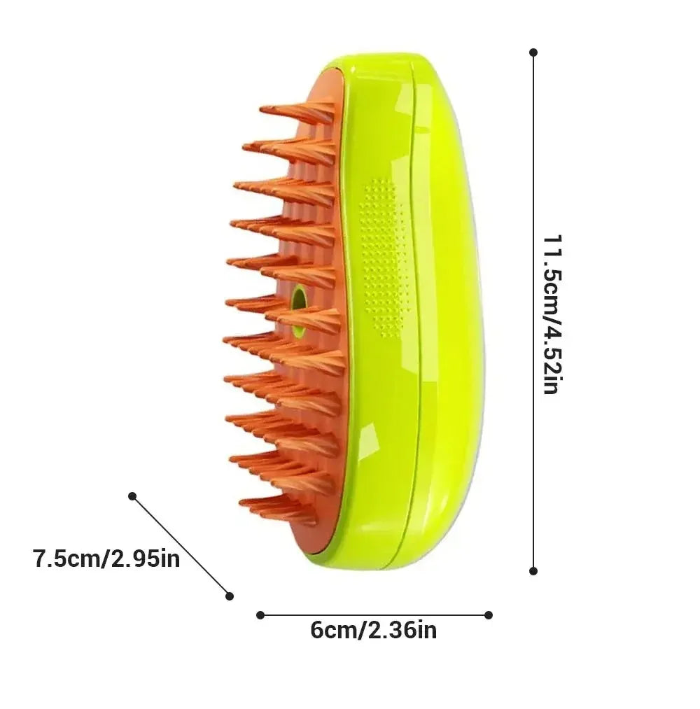 3-in-1 Pet Steam Brush for Grooming A0113