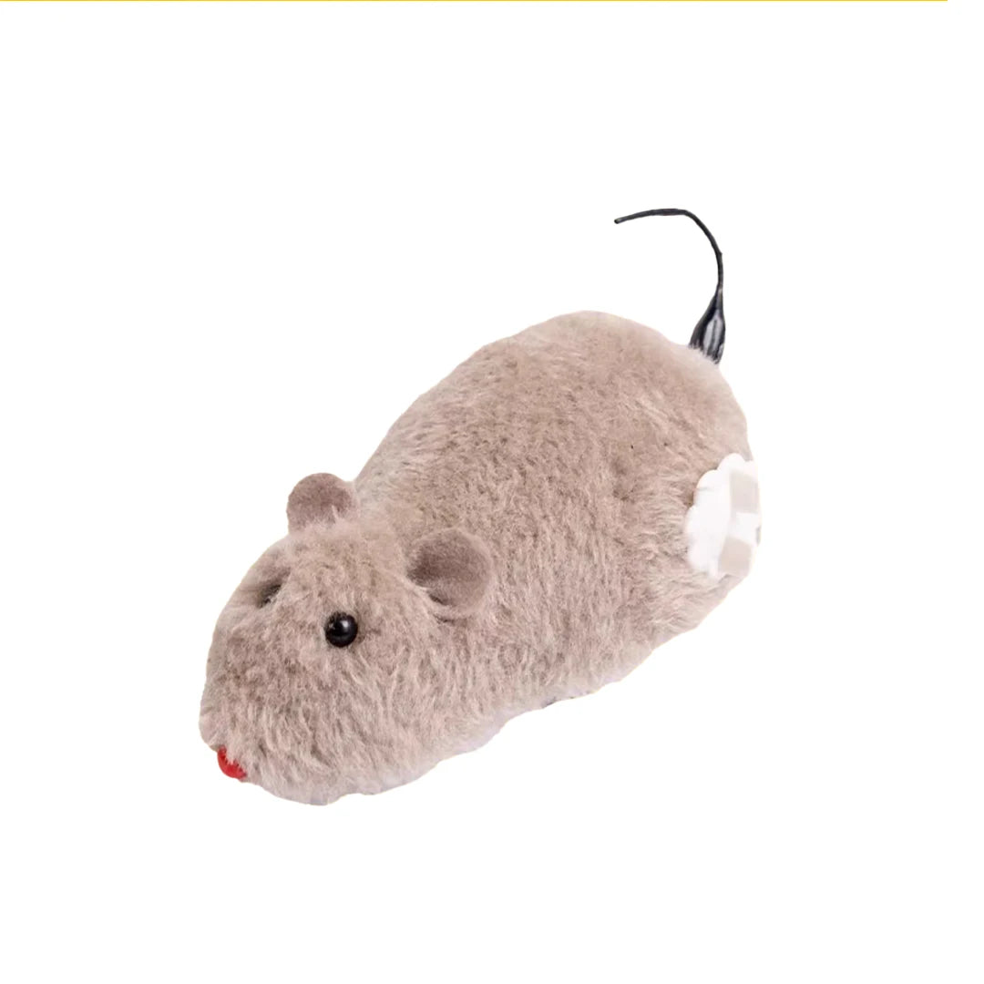 Clockwork Plush Mouse Cat Toy A0392