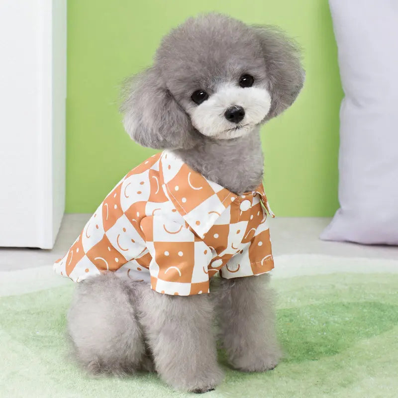 Checkered Shirt Dog Clothes A0086