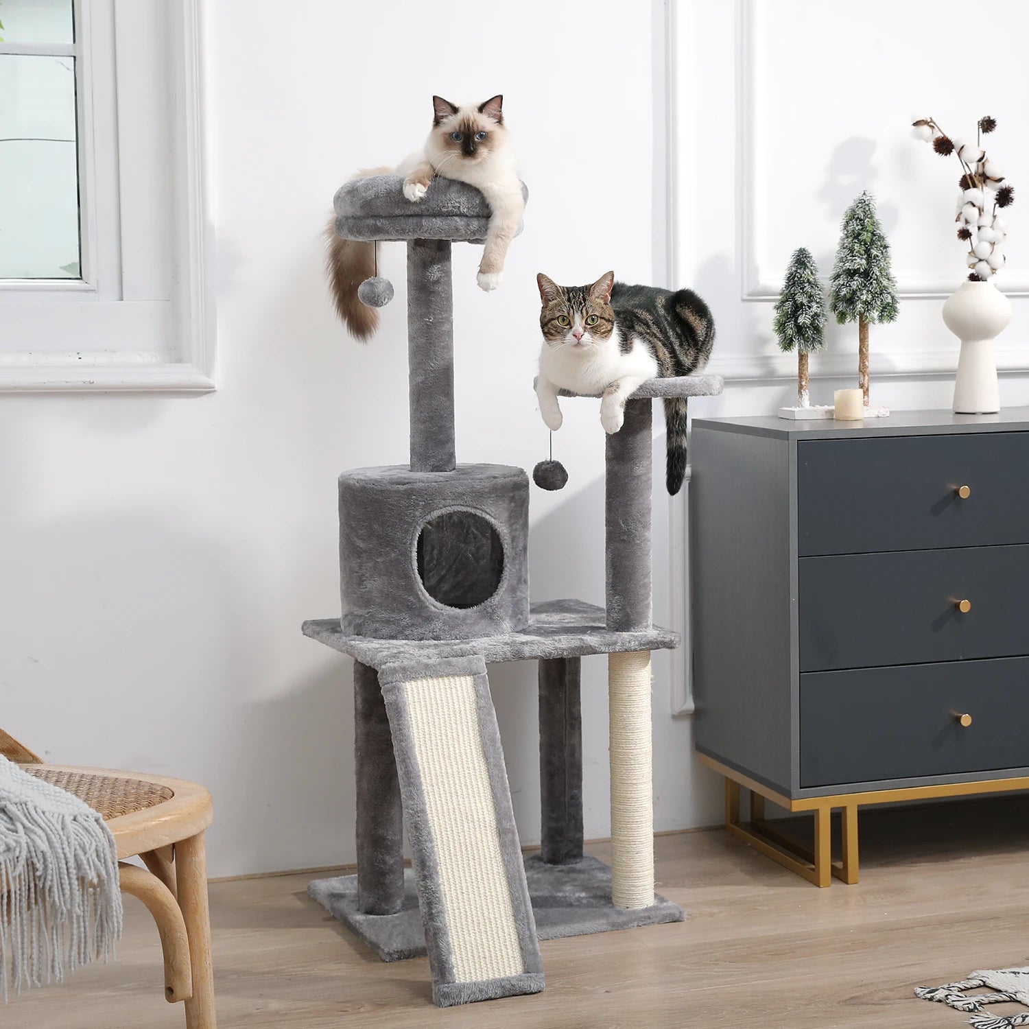 Cat Climbing Frame Scratching Post Tree Toy Gym A0289