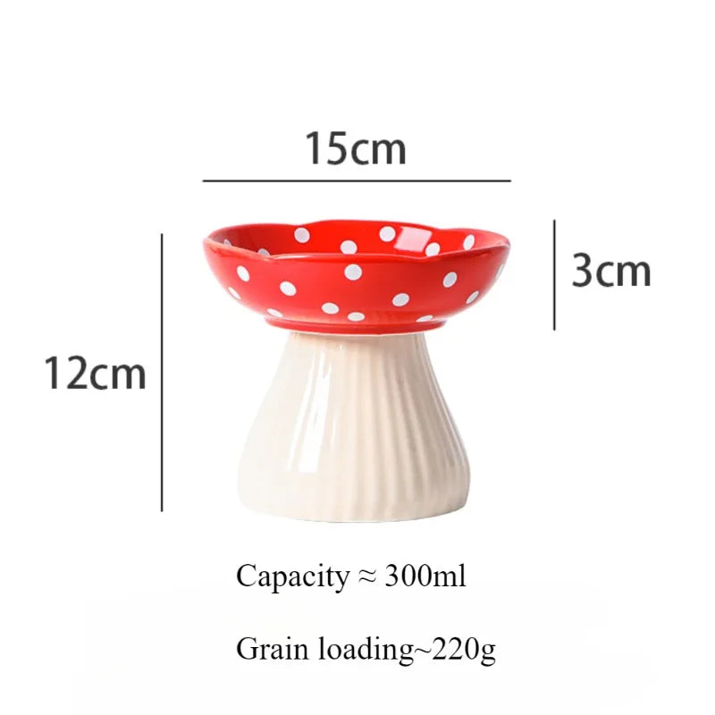 Mushroom Cat Bowl A0383