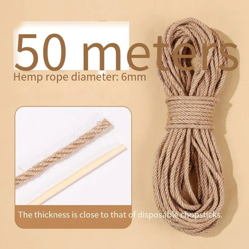 Natural Sisal Rope – DIY Cat Scratching Post A0288