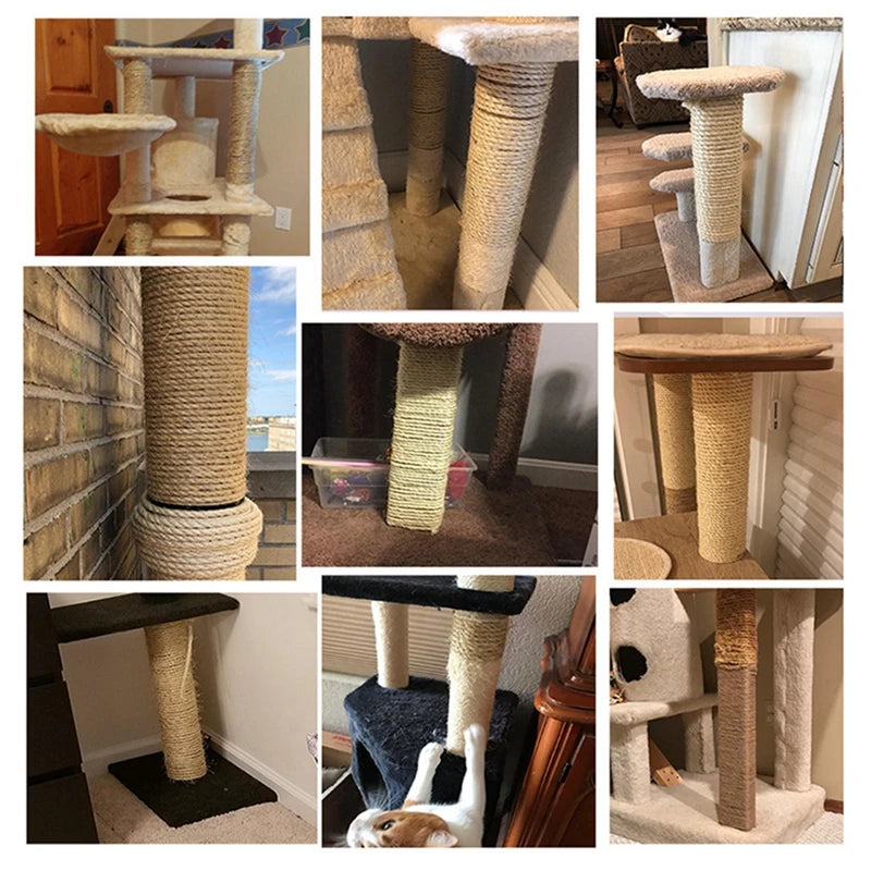 Natural Sisal Rope – DIY Cat Scratching Post A0288