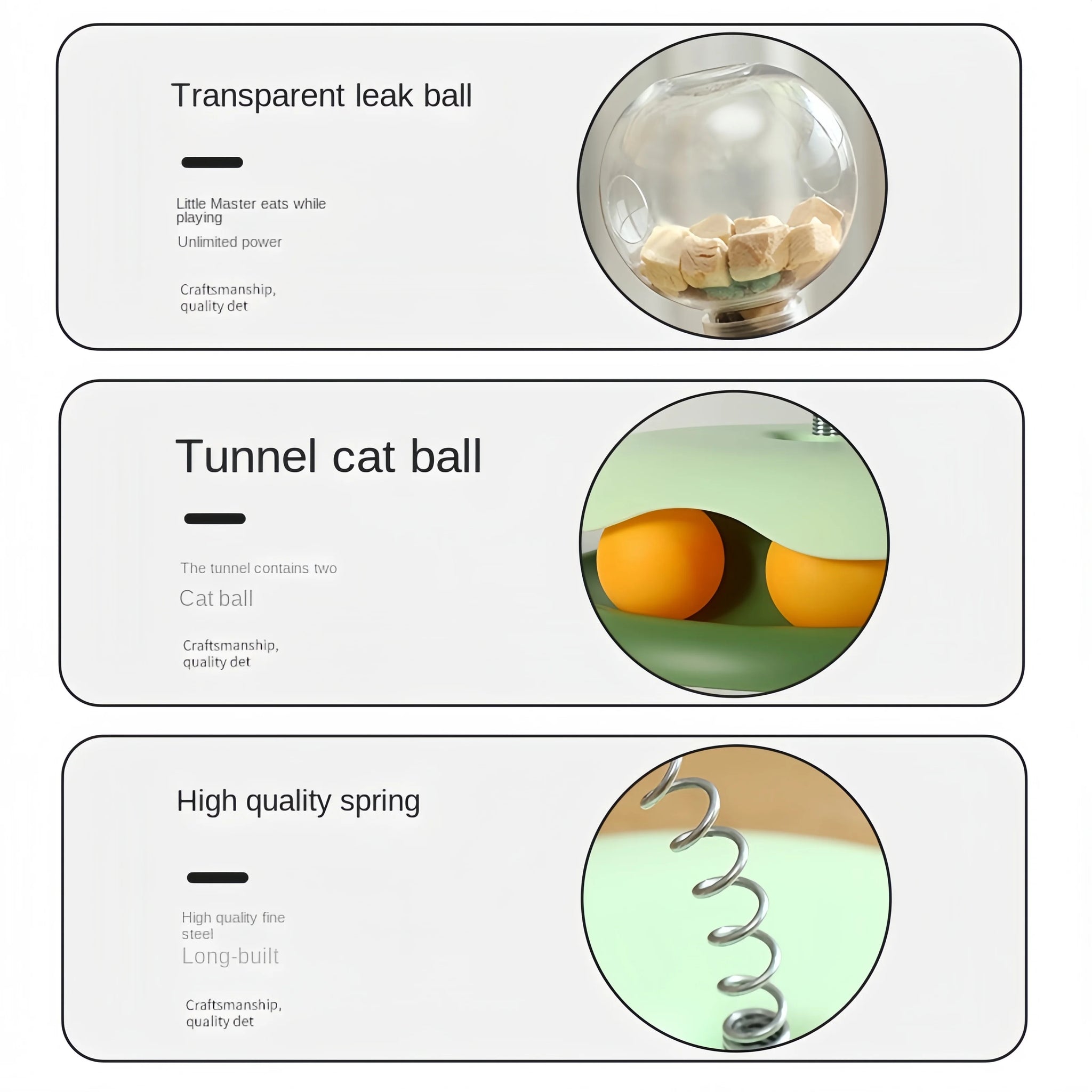 Cat Puzzle Food Leaking Ball A0224