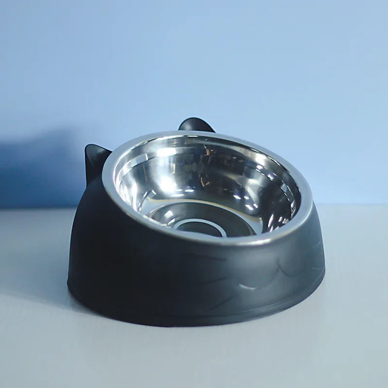 Stainless Steel Double Cat Bowl  A0370