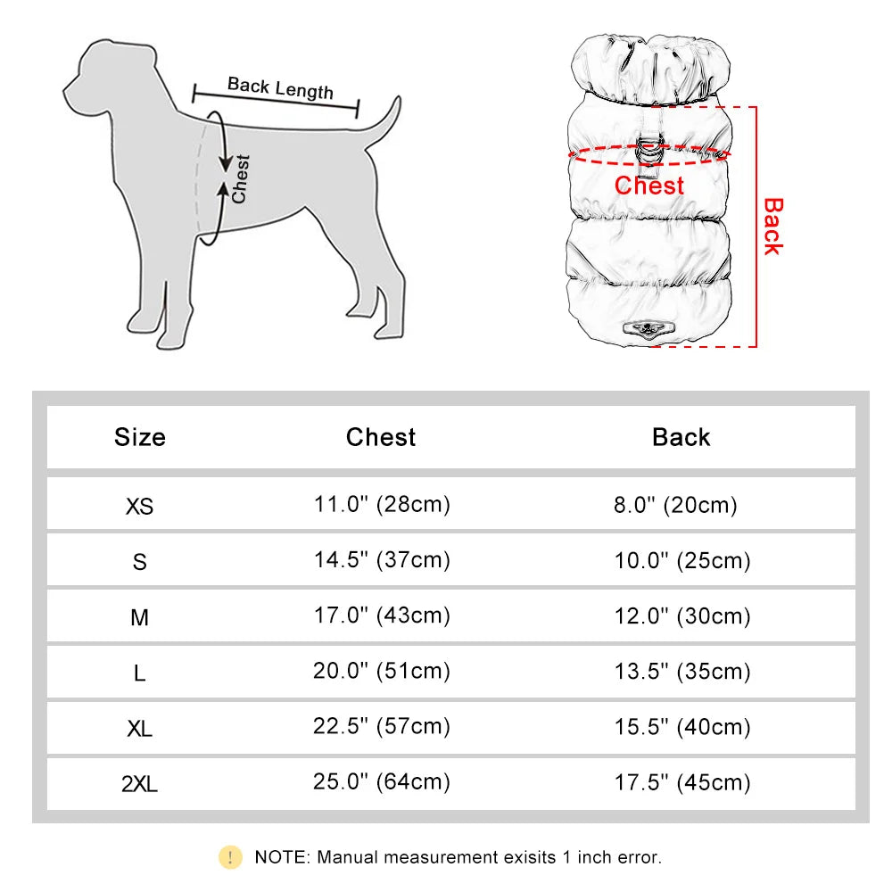 Warm Dog Coat, Winter Jacket. A0027