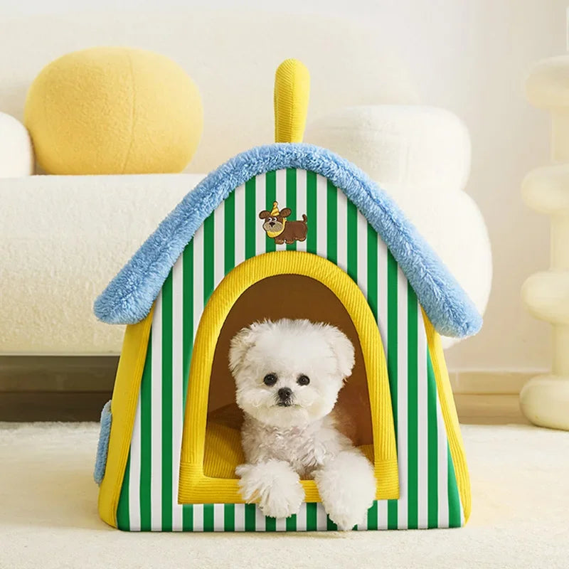 Foldable Dog House Warm Pet Bed A0386