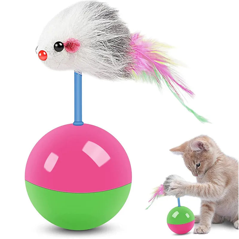 Fun Cat Toy Set – Mouse & Teaser A0394