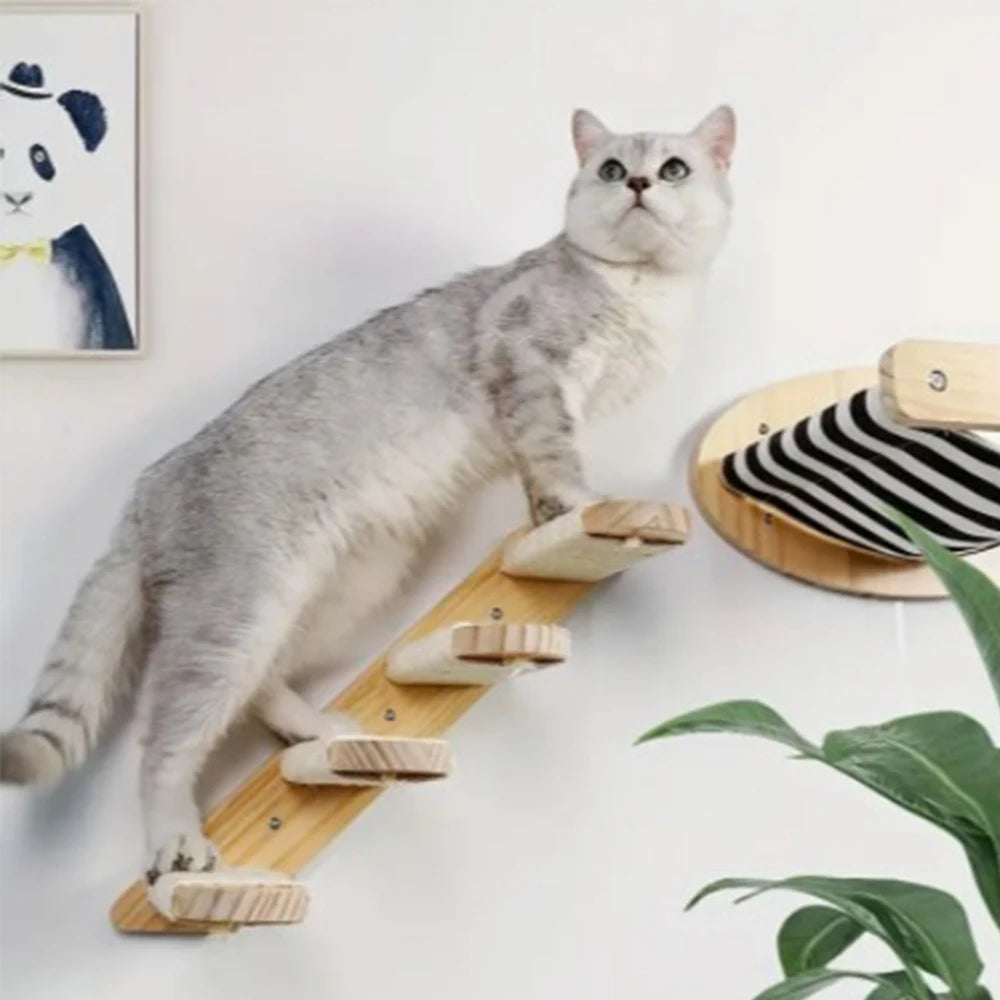 Wall-Mounted Cat Climbing Frame A0270