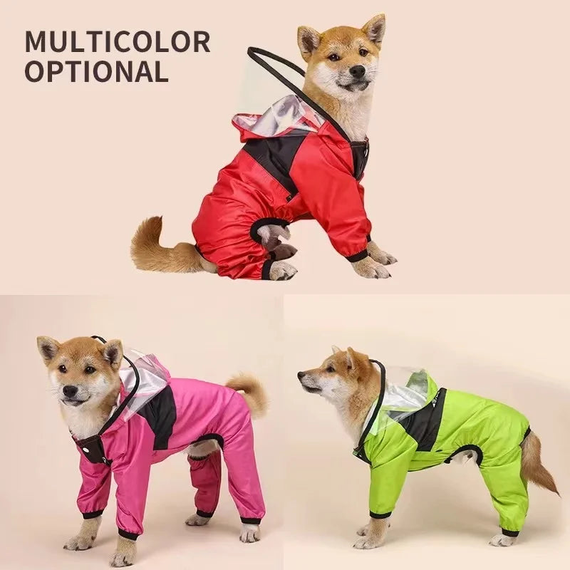 Pet Dog Raincoat - Waterproof Jumpsuit A0152