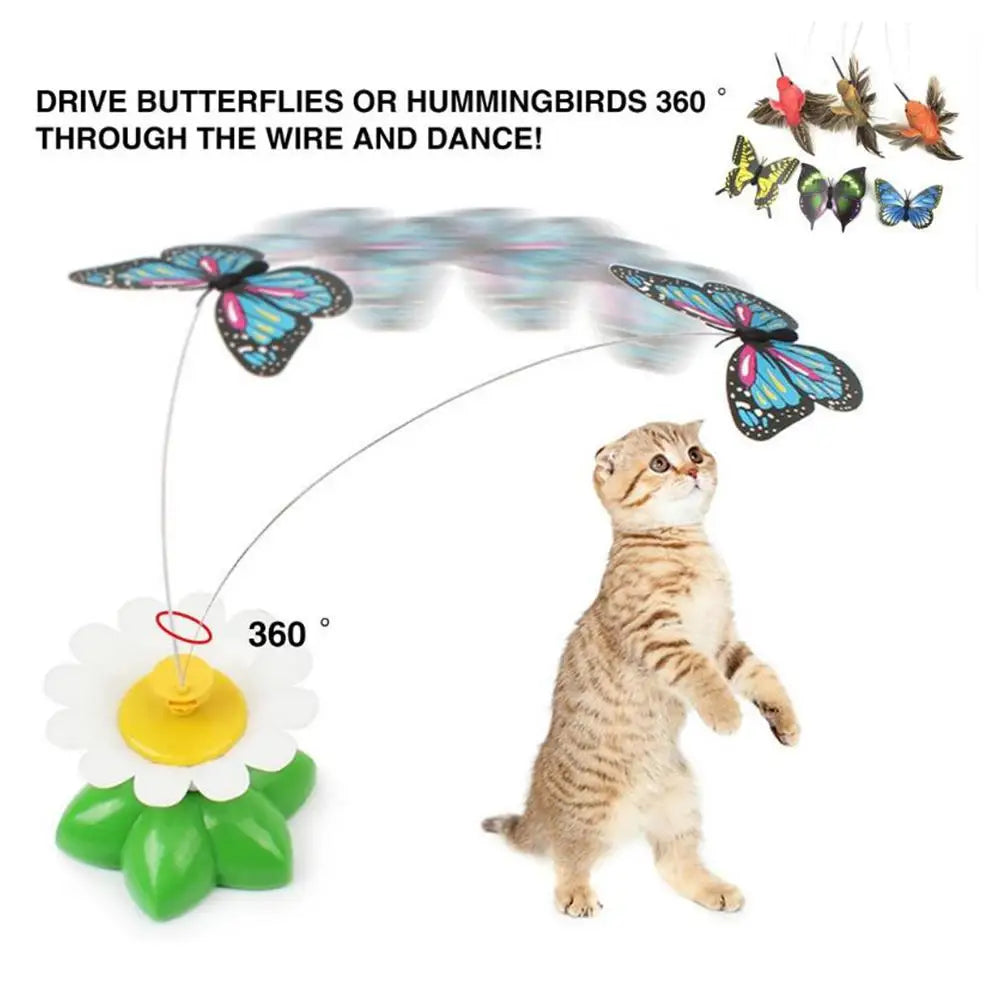 1PCS Electric Butterfly Cat Toy A0363